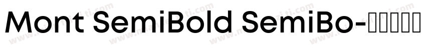 Mont SemiBold SemiBo字体转换